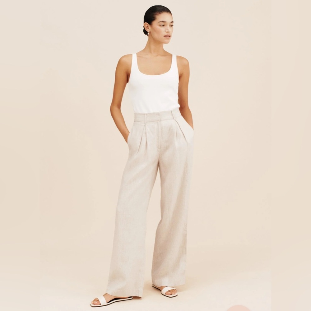 Posse Presley Trouser Linen Pants Natural